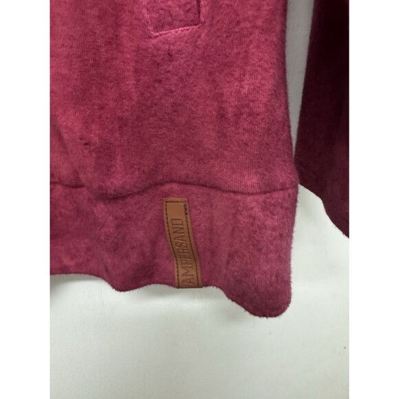 Ampersand Ave Double Hood Dip Dye Pink Womens Sweatshirt Hoodie Size M NWT - Picture 3 of 7